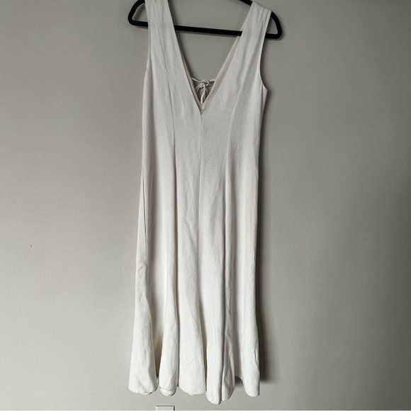 NWT High End Brand HANSCOOL V-Neck Midi Dress - Picture 2 of 11